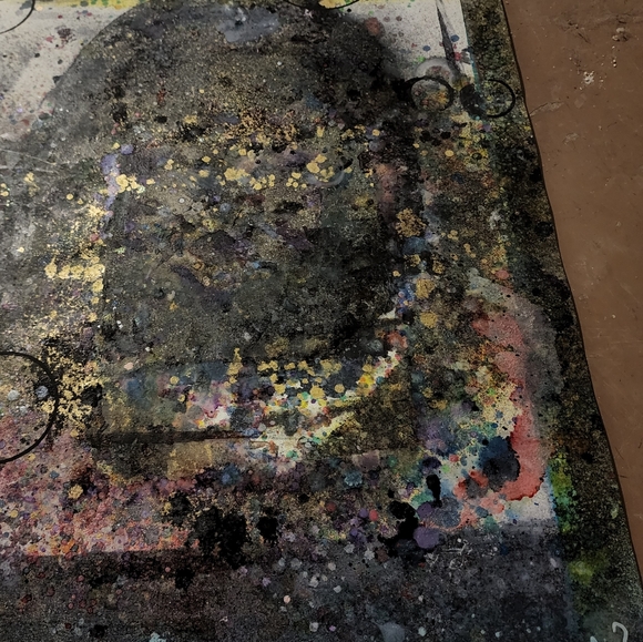 HANDCRAFTED Abstract Framed Painting HANDMADE Artwork HANDPAINTED Wall Art Decor - Picture 9 of 17